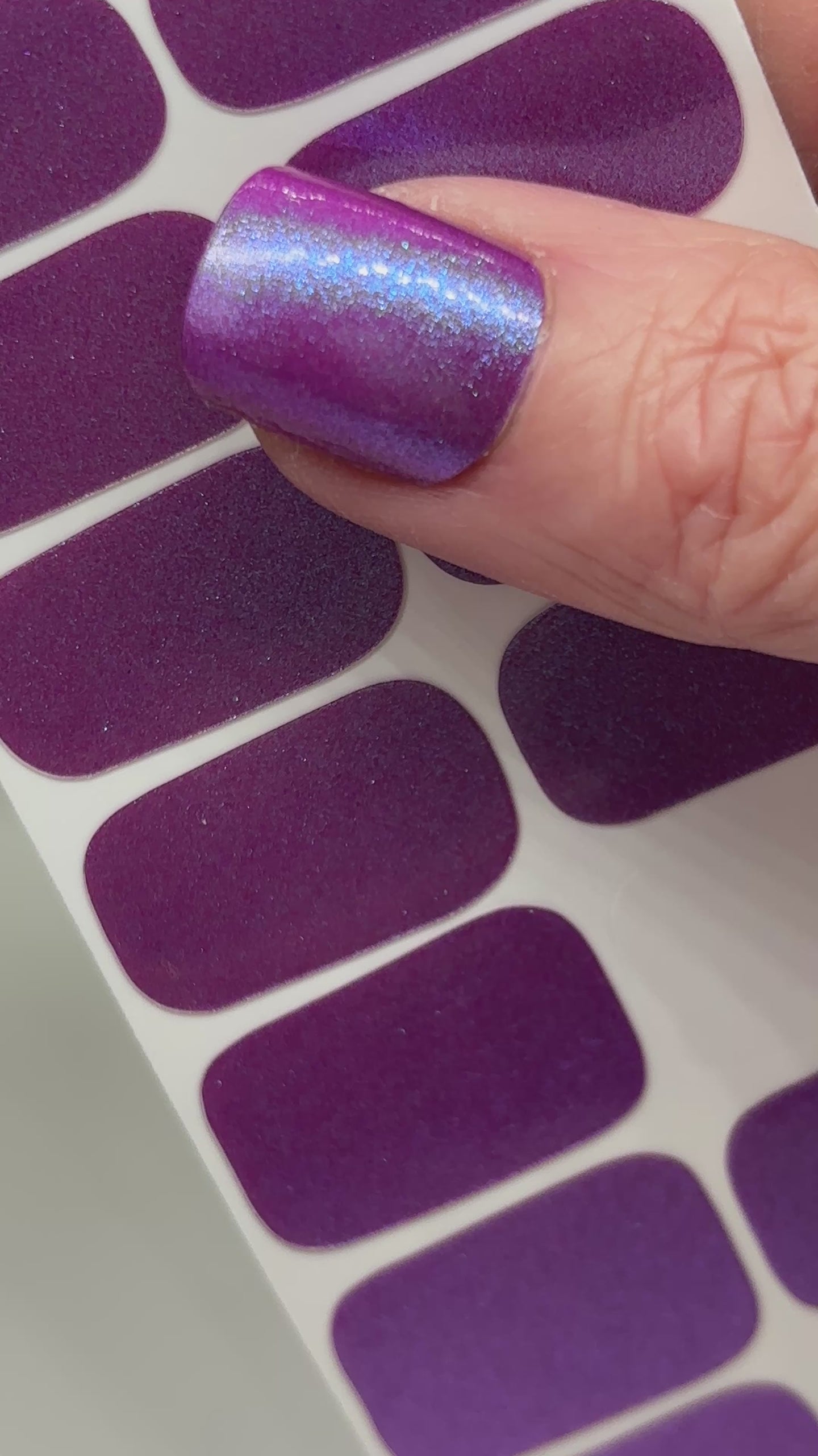 Mystic Aster Exclusive Nail Wraps (Color Shift Purple/Violet/Blue)